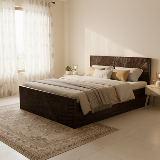 Arova Wooden Bed