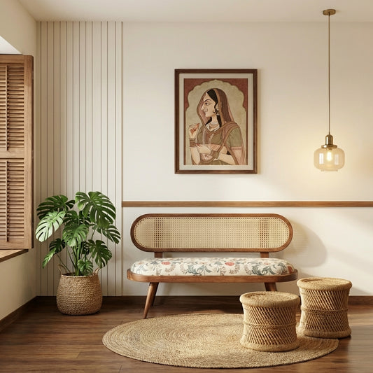 Crest Cane Bench