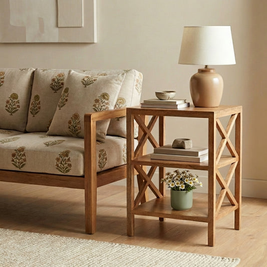 Axel Cross-Frame End Table