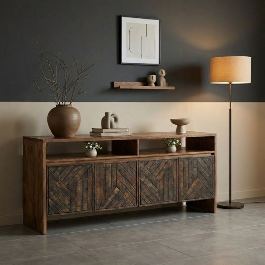 Bravik Distress Panel Sideboard
