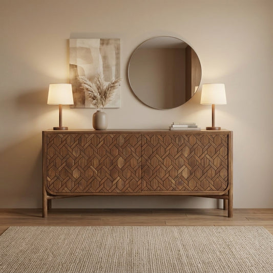 Virexa CNC Weave Two Door Sideboard
