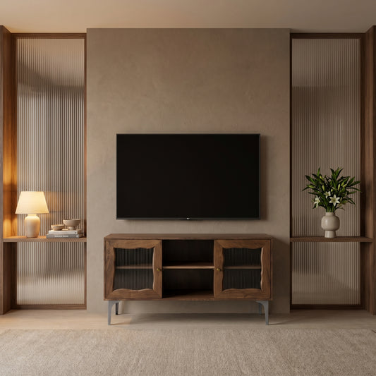Velora Soft-Frame Glass TV Cabinet