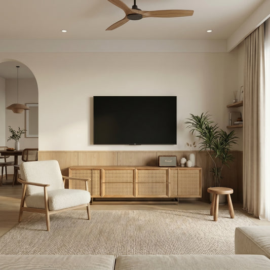 Kaelith Rattan TV Cabinet