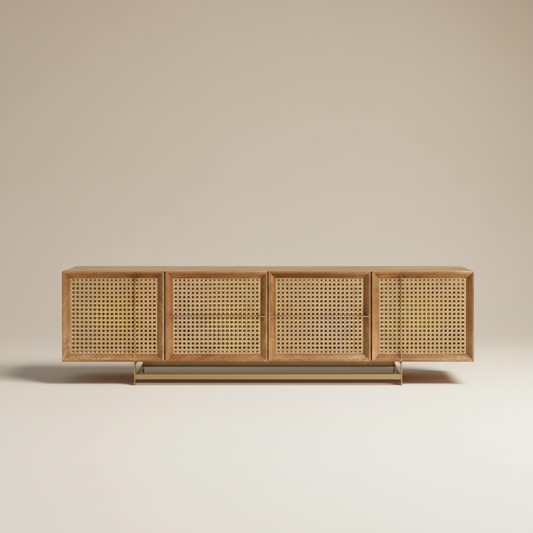 Kaelith Rattan TV Cabinet