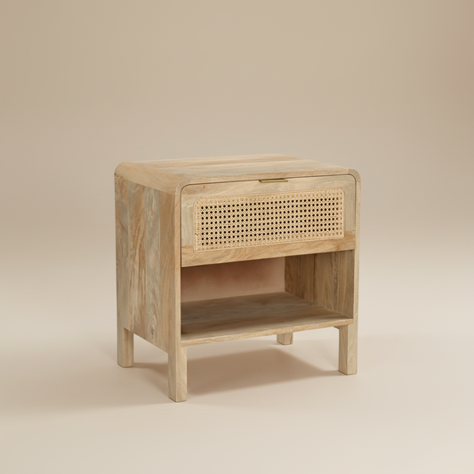 Sutra Weave Soft Curve Bedside Table