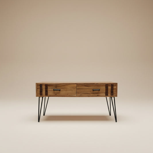 Arovan Bark-Inlay Coffee Table
