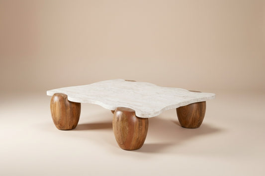 CALDER Travertine Coffee Table