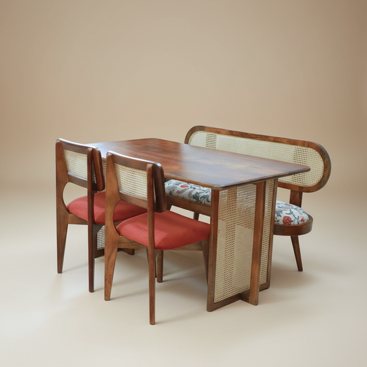 Ravello Arc Cane Dining Set