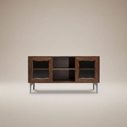 Velora Soft-Frame Glass TV Cabinet