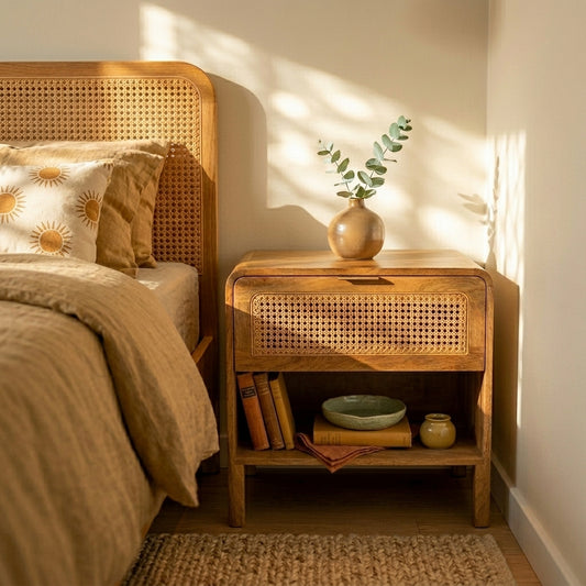 Sutra Weave Soft Curve Bedside Table