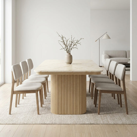 Elara Capsule Flute Dining Table