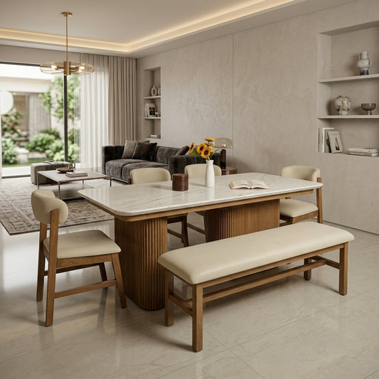 Elara Stone Dining Set