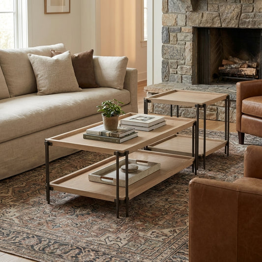 Framex Dual-Tier Coffee Table Set