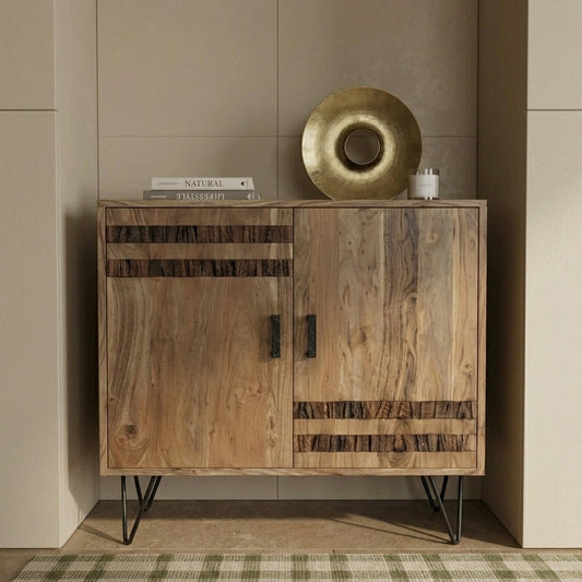 Arovan Bark-Inlay Two Door Sideboard