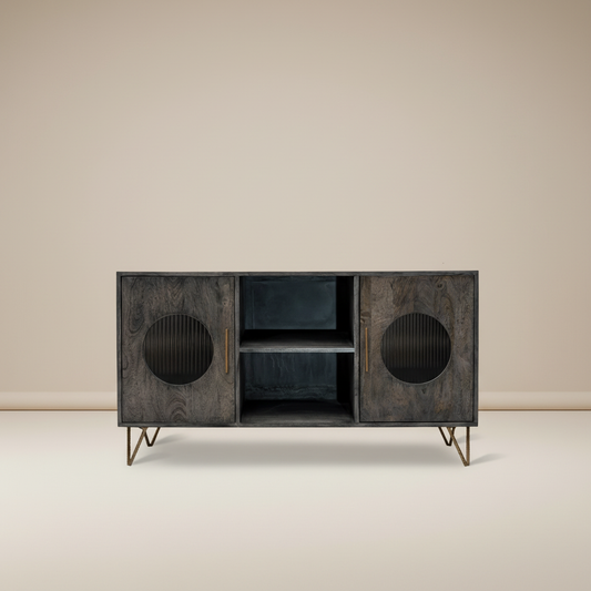 Cirello Circular Fluted-Glass Sideboard