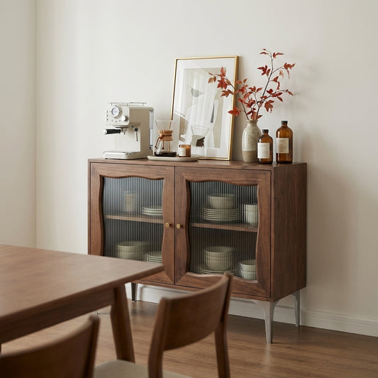 Velora Fluted Glass Two Door Sideboard