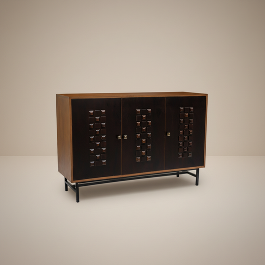 Orvani Diamond-Face Three Door Sideboard