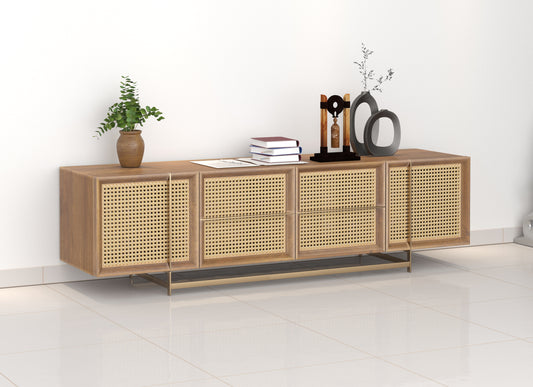 Kaelith Rattan TV Cabinet