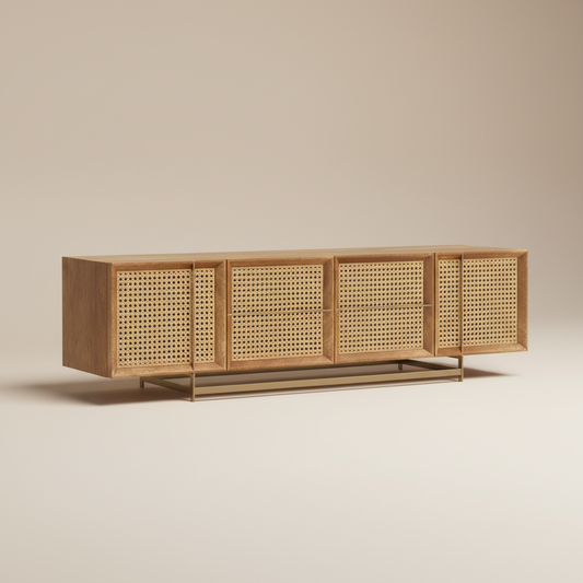 Kaelith Rattan TV Cabinet