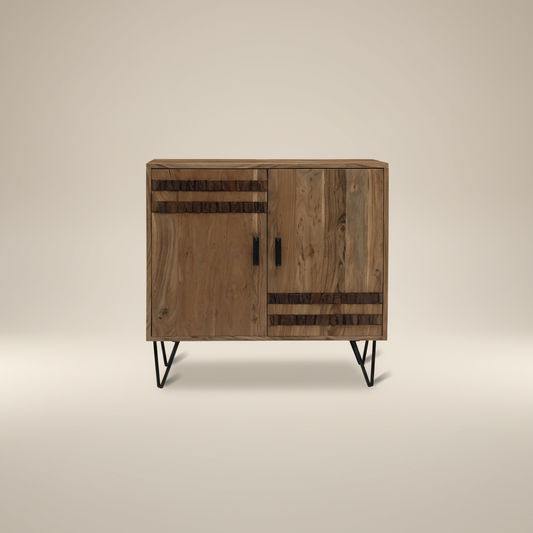 Arovan Bark-Inlay Two Door Sideboard