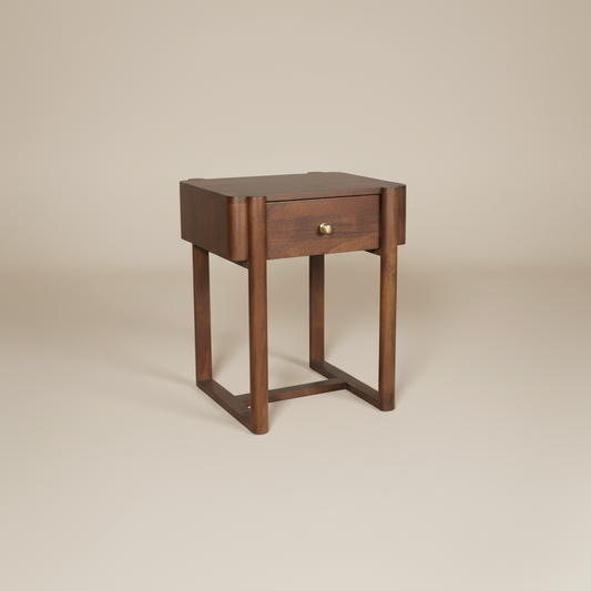 Averin Pillared Frame  Bedside Table