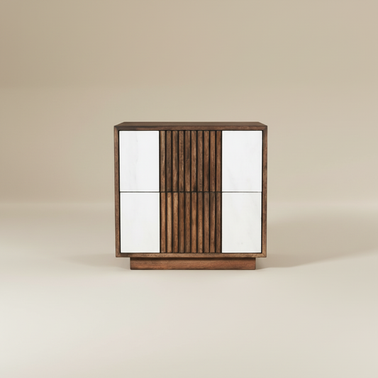 Virel Axis Dual Panel  Bedside Table