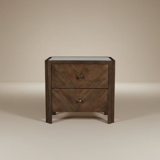 Varq stone veneer  Bedside Table