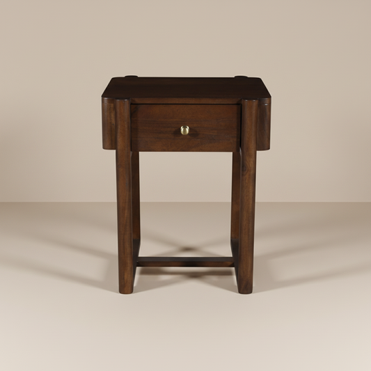 Averin Pillared Frame  Bedside Table