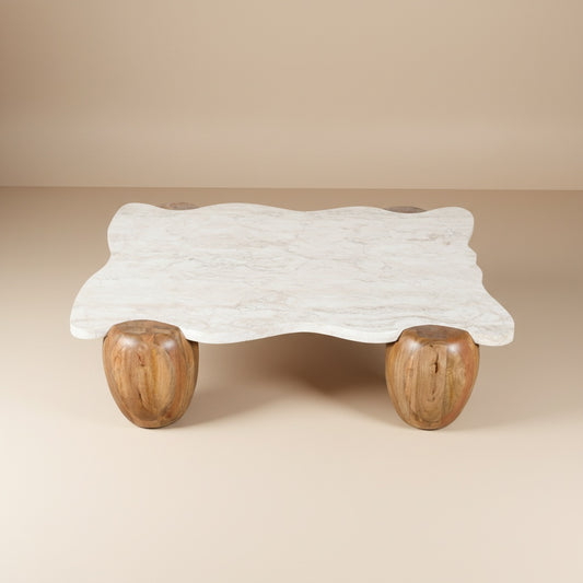 CALDER Travertine Coffee Table