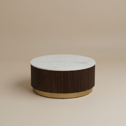 Aurelia Fluted Marble Coffee Table