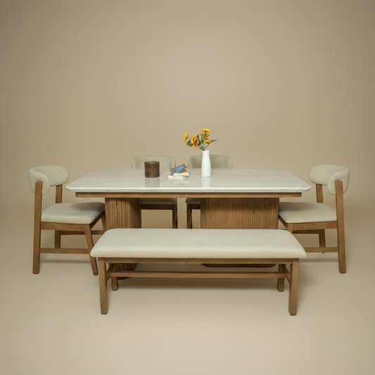 Elara Stone Dining Set