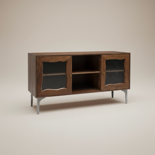 Velora Soft-Frame Glass TV Cabinet