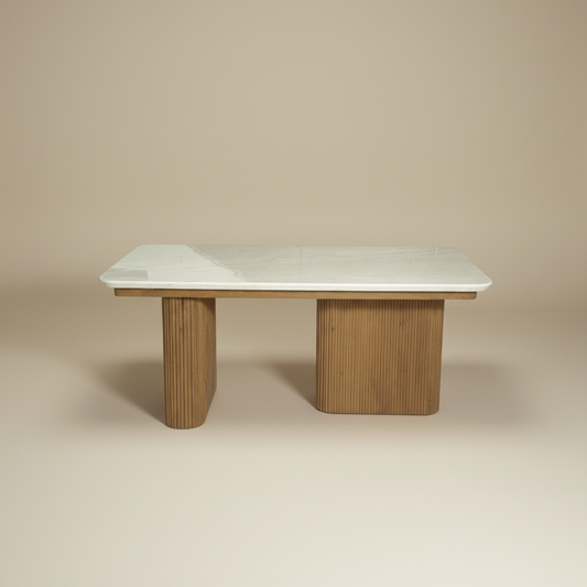 Elara Capsule Flute Dining Table